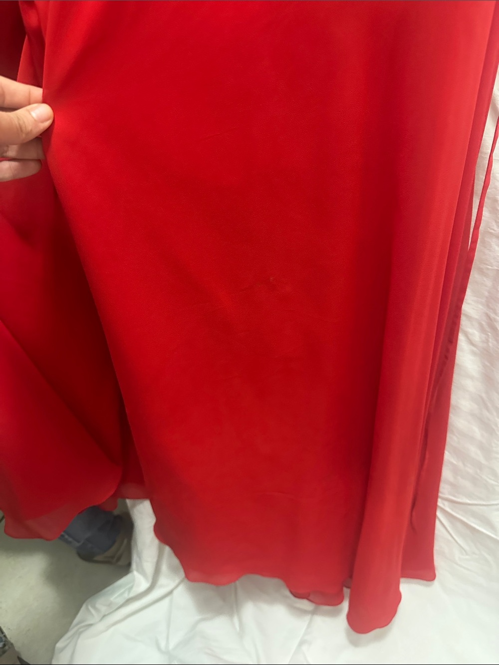 Faviana Red Spaghetti-Strap Maxi Dress - Picture 6 of 10